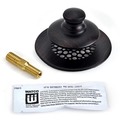Watco Universal NuFit Bronze PP Bathtub Stopper, Grid, Silicone, Combo 48750-PP-BZ-G-47